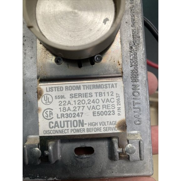 Vintage Flexwatt Thermostate TB112 22A.120,240 Vac 18A.227 VAC RES HEATING 20637 - Picture 6 of 6